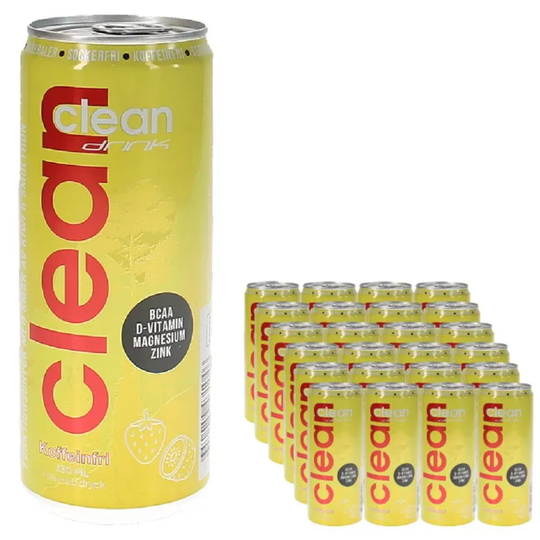 Clean Drink Funktionsdryck Kiwi Smultron Koffeinfri 24-pack