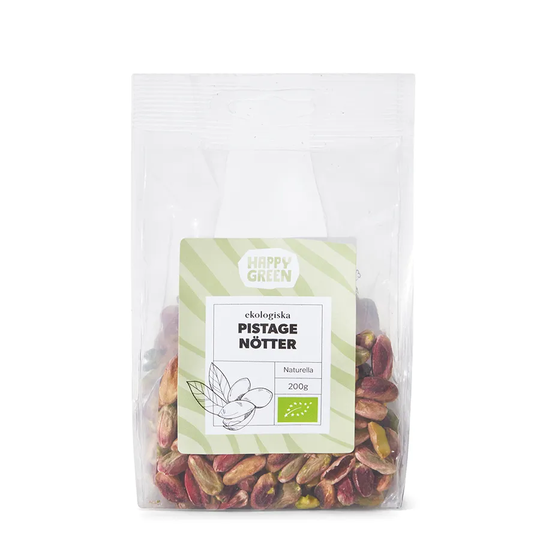 Happy Green Pistagenötter, 200g ekologisk