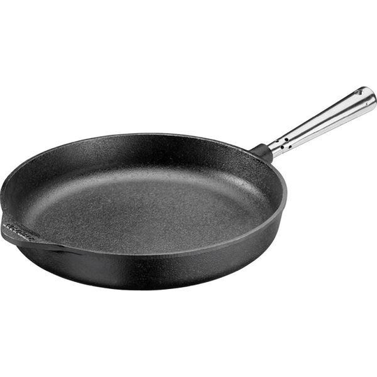 Stekpanna rak kant och stålskaft 28 cm