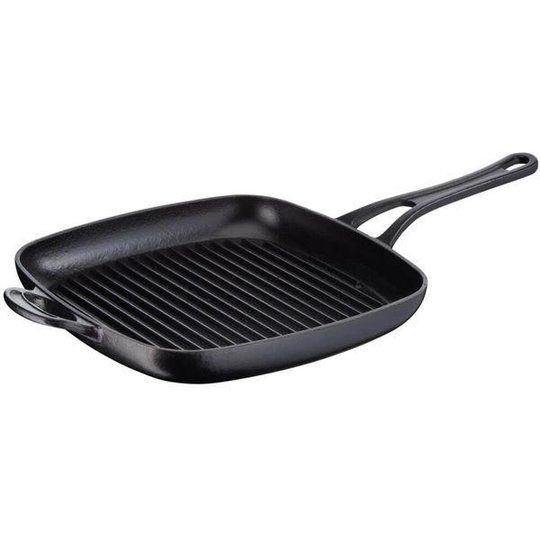 Premium Cast Iron stekpanna 25x25 cm grill