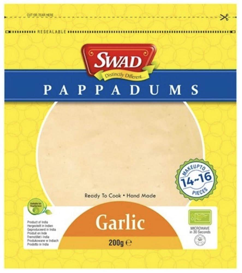 Swad Pappadums Vitlök 200gr