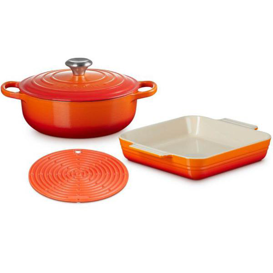 Sauteuse 3,4L classic kvadratiskt fat volcanic