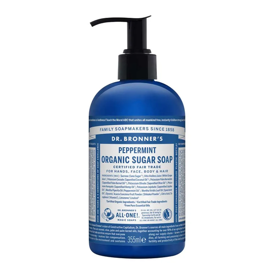 Dr Bronners Sugar Soap Peppermint, 355ml ekologisk