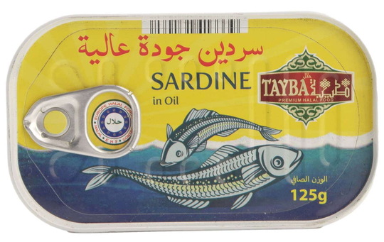 Tayba sardiner i olja 125gr