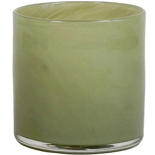 Tell Me More Lyric ljuslykta, olive green, small