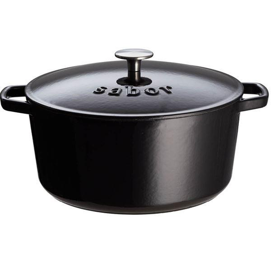 Gjutjärnsgryta 6,7L svart