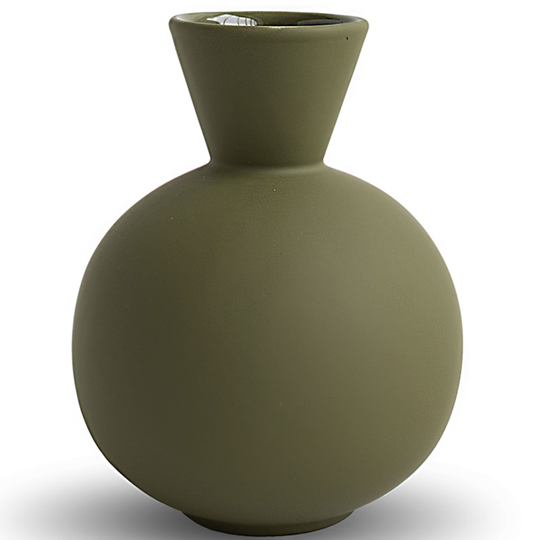 Cooee Design Trumpet vas, 16 cm, olive