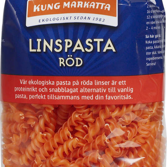 Kung Markatta Röd Linspasta KRAV 250 g