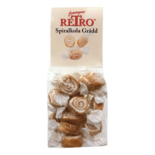Spiralkola Grädd - 125 gram