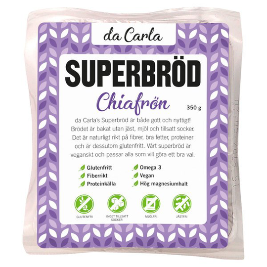da Carla Da Carla Superbröd Chia 350 g
