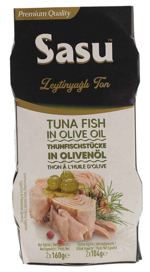 Sasu tonfisk i olivolja 2x160gr.