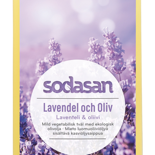 Sodasan Lavendel & Oliv Tvål 1L