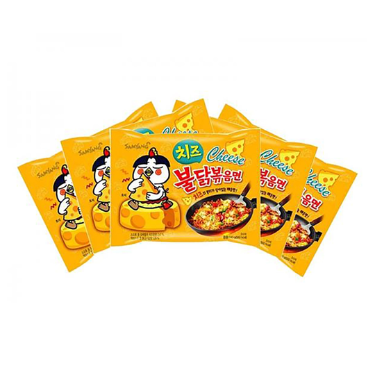 Samyang Hot Chicken Cheese Ramen Noodles - 5-pack
