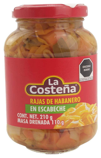 La Costena Rajas Habanero 210gr