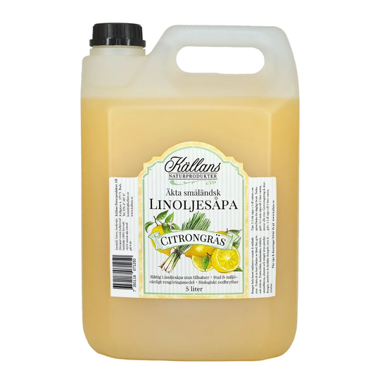 Källans Naturprodukter Linoljesåpa Citrongräs, 5l