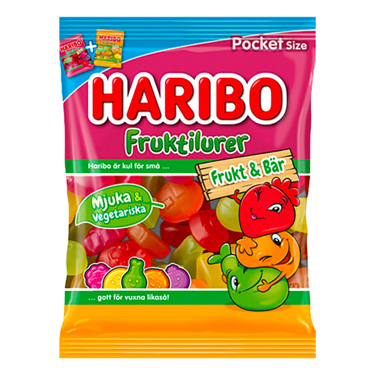 Haribo Fruktilurer Frukt & Bär - 80 gram