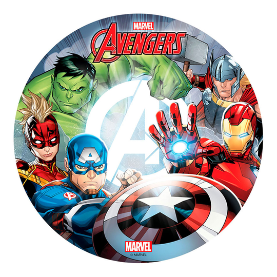Tårtbild Avengers