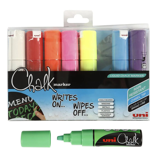 Kritpennor Tjock Spets - 8-pack