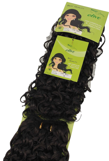 Olive Curl Weav - Färg 4 - 82"