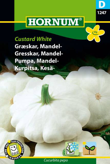 Mandelpumpa 'Custard White', frö