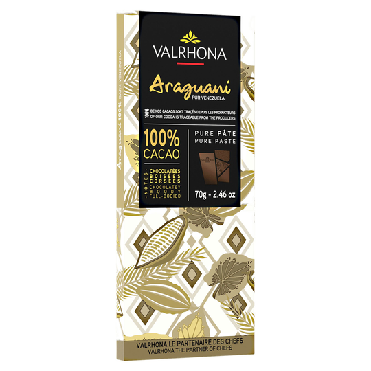 Valrhona Araguani 100% chokladkaka, 70 g