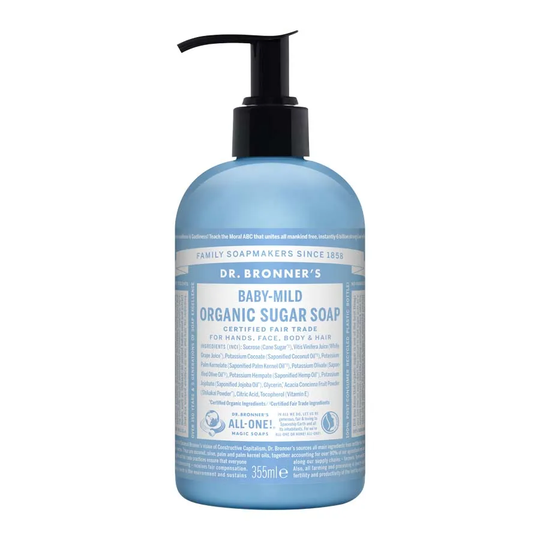 Dr Bronners Sugar Soap Baby-Mild, 355ml ekologisk
