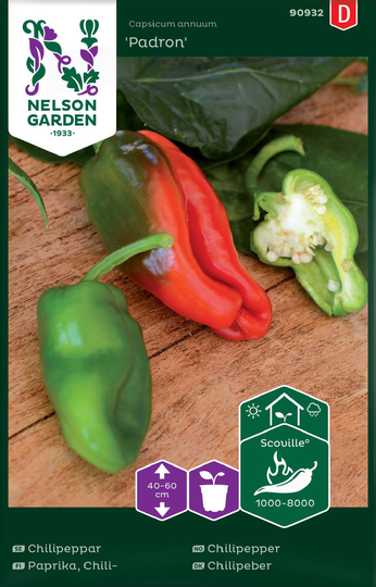 Chilipeppar 'Padron' frö
