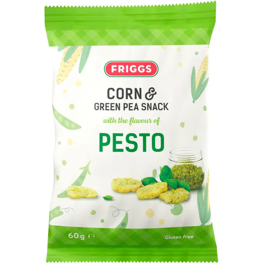 Friggs 3 x Majs Ärt Snacks Pesto