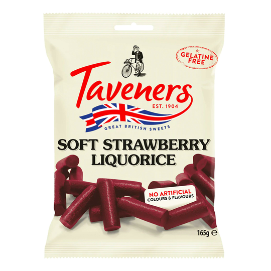 Taveners Mjuklakrits Jordgubb - 165 gram