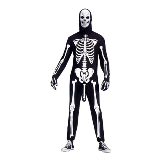 Skelett Med Penis Maskeraddräkt - One size