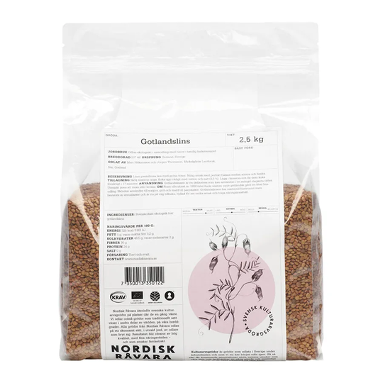 Nordisk Råvara Gotlandslins, 2,5 kg ekologisk