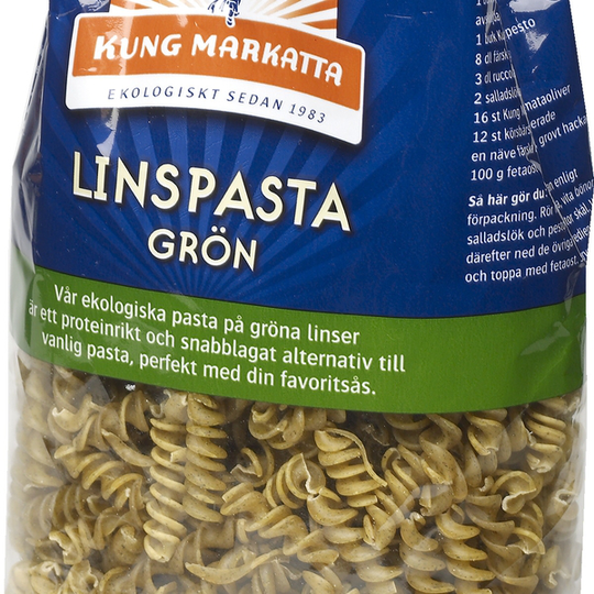 Kung Markatta Grön Linspasta KRAV 250 g