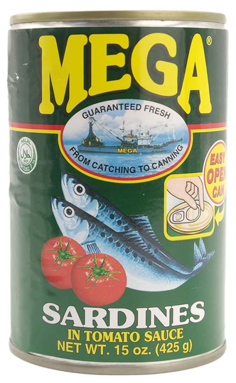 Mega sardiner i tomatsås 425gr