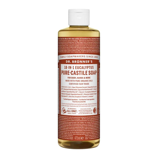 Dr Bronners Pure Castlie Liquid Soap Eucalyptus, 475ml ekologisk