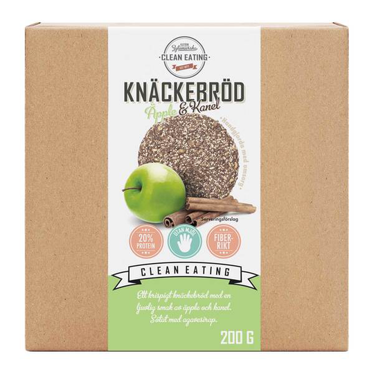 Clean Eating Knäckebröd Äpple & Kanel 200 g