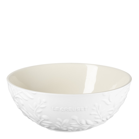 Le Creuset - Olive Branch Serveringsskål Vit