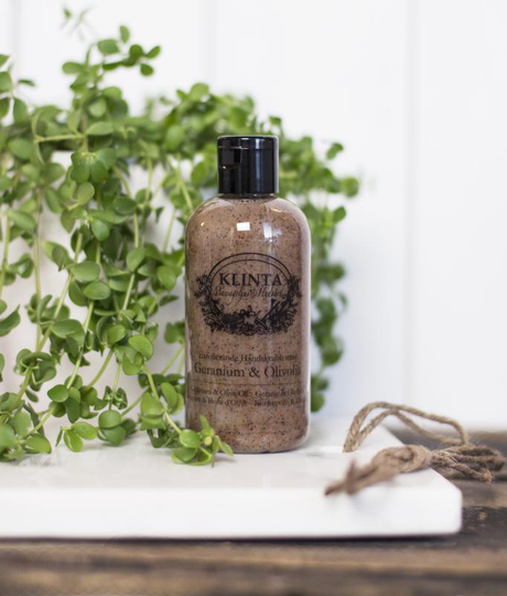 Klinta Handskrubb 'Geranium & Olivolja' 100m