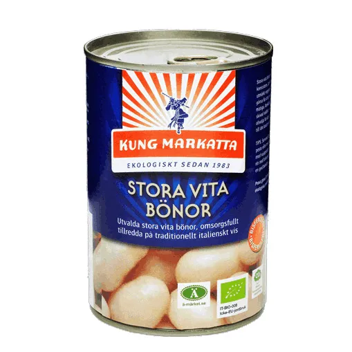 Kung Markatta Stora Vita Bönor, 400 g ekologisk