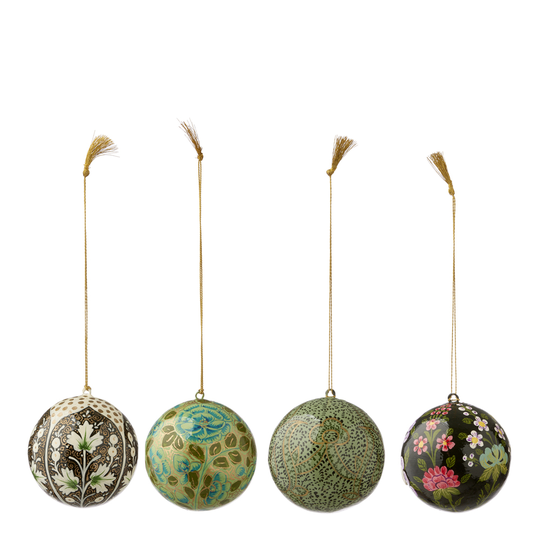 Bungalow - Sitapur Julpynt 7 cm 4-pack Oliv