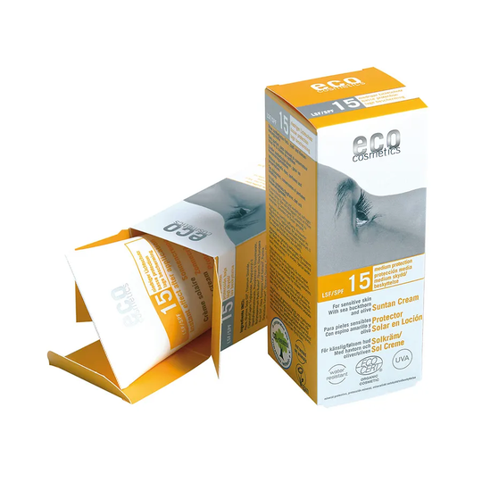 Eco Cosmetics SPF15 Solkräm, 75ml ekologisk