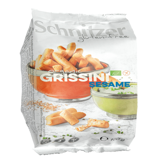 Schnitzer Glutenfria Ekologiska Grissini Sesam 100 g