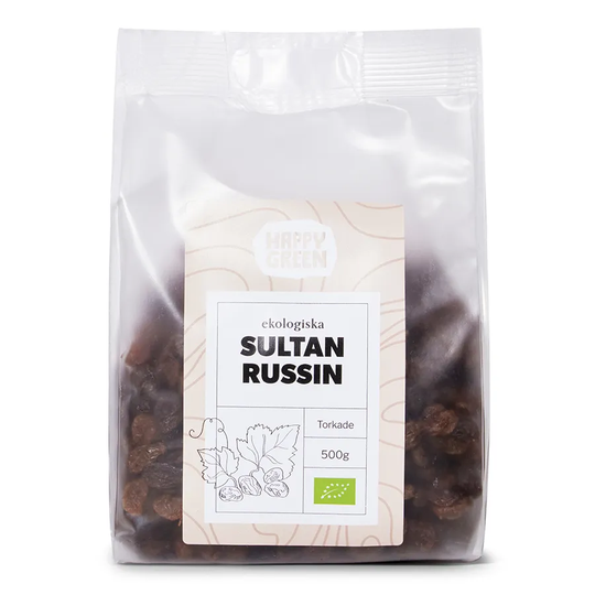 Happy Green Russin Sultan, 500g ekologisk