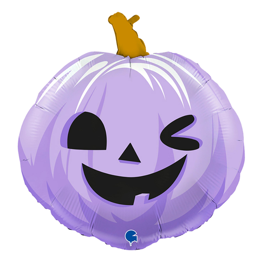 Folieballong Lila Pumpa Halloween - 75 cm