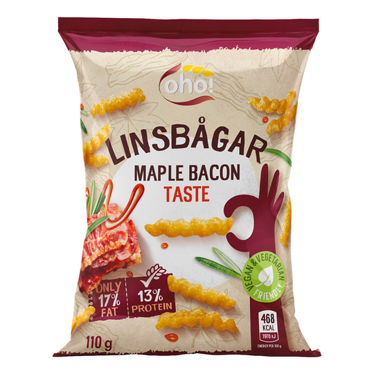 Linsbågar Maple Bacon - 100 gram