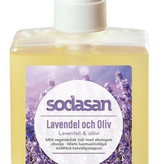 Sodasan Lavendel & Oliv Tvål 300 ml