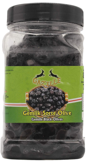 Gasell svarta oliver 850gr.