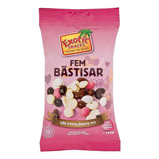 Exotic Snacks Fem Bästisar - 270 gram