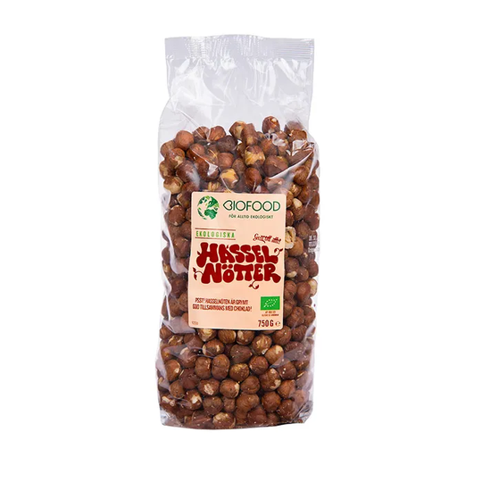 Biofood Hasselnötter, 750g ekologisk