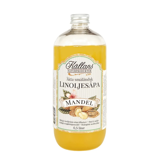 Källans Naturprodukter Linoljesåpa Mandel, 500 ml
