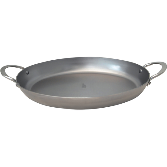 De Buyer Oval Traktörpanna Kolstål Lyonnaise Mineral B